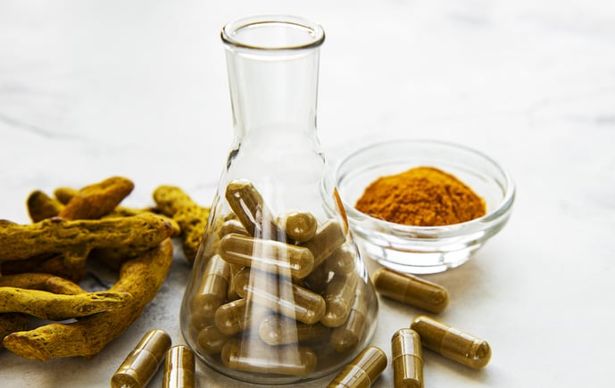 tumeric powder and capsules