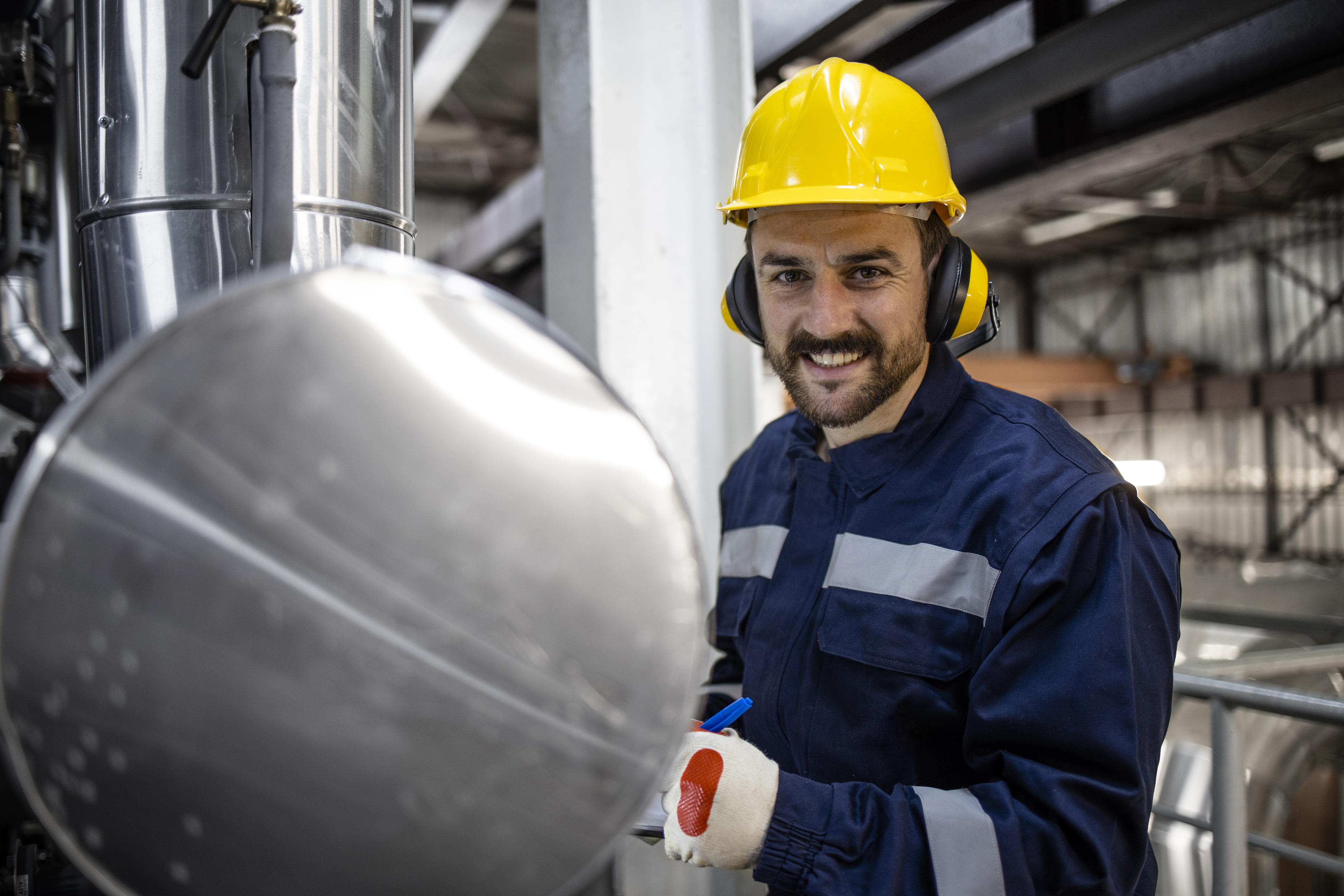 man-operating-equipment