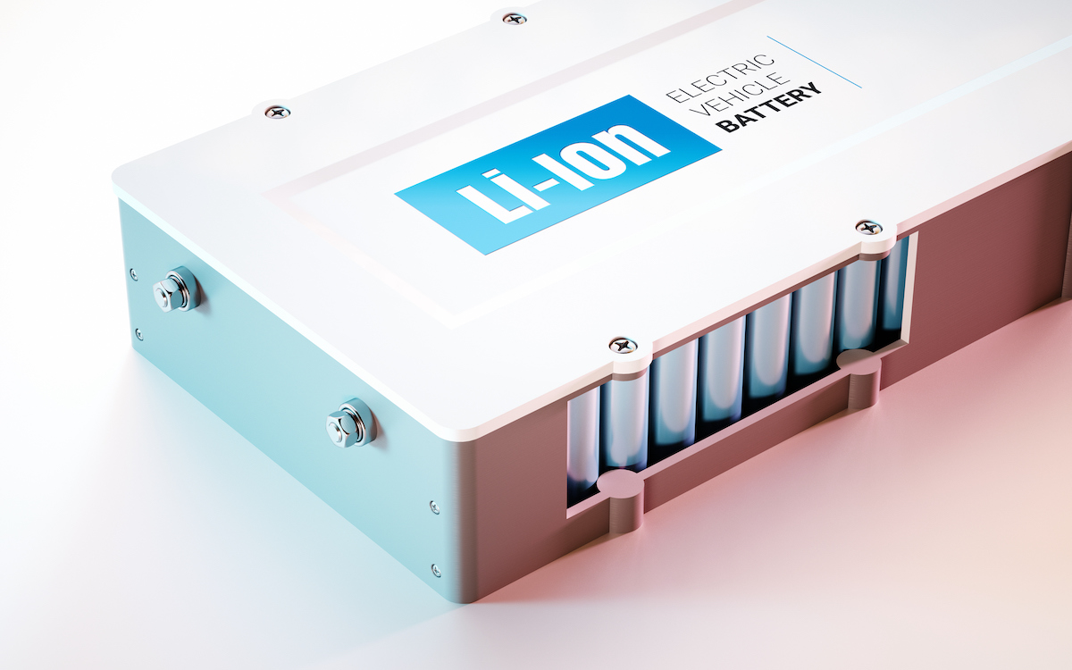 Li-ion electric car battery.